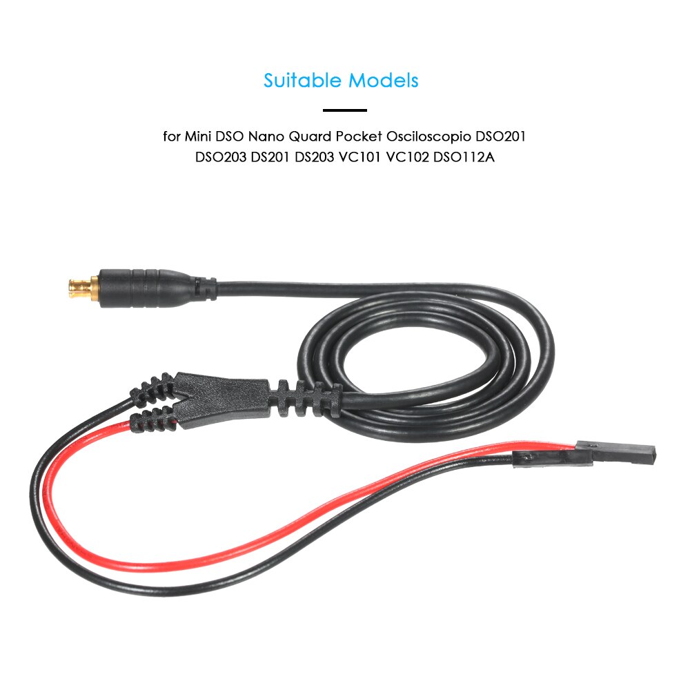 Digital oscilloskop probe mcx + udskiftelige testkrog sonder kabel osciloscopio til mini dso nano quard dso 201 dso 203