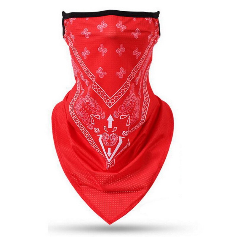 Unisex kvinder herre åndbar trekant bandana halvt ansigt halstørklæde mænd kvinder tørklæde: A3