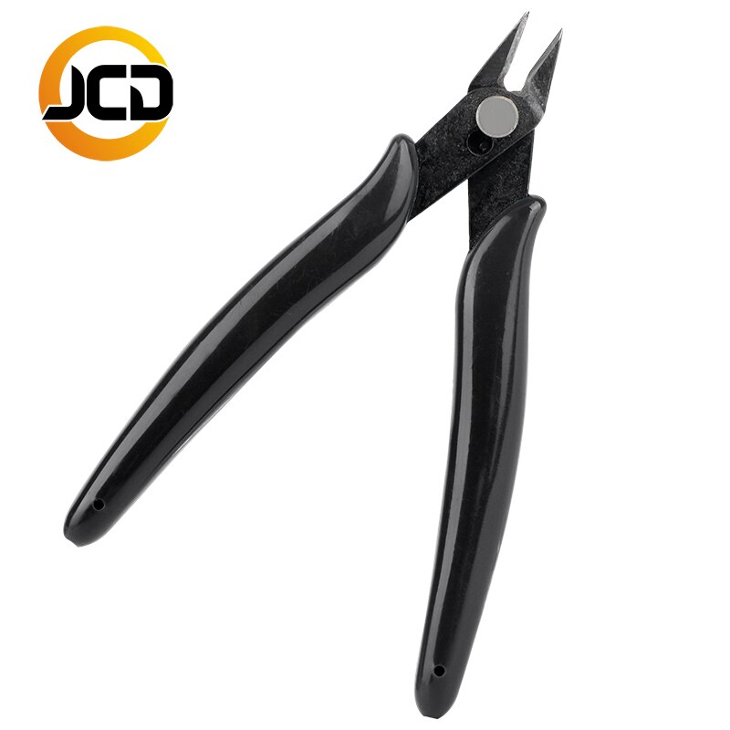 TEZEN Wire Cutter Pliers Repair Hand Tools Kit Durable Stainless Steel Tweezers Precision Tweezers With Ceramic Mini Clamps: TW107-black