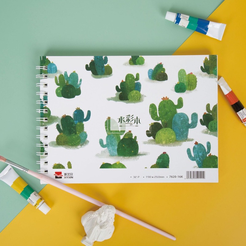 Livre en papier aquarelle A4 et 16K d'épaisseur 200g, livre aquarelle pour dessin, peinture à l'aquarelle, fournitures d'art de croquis pour enfants