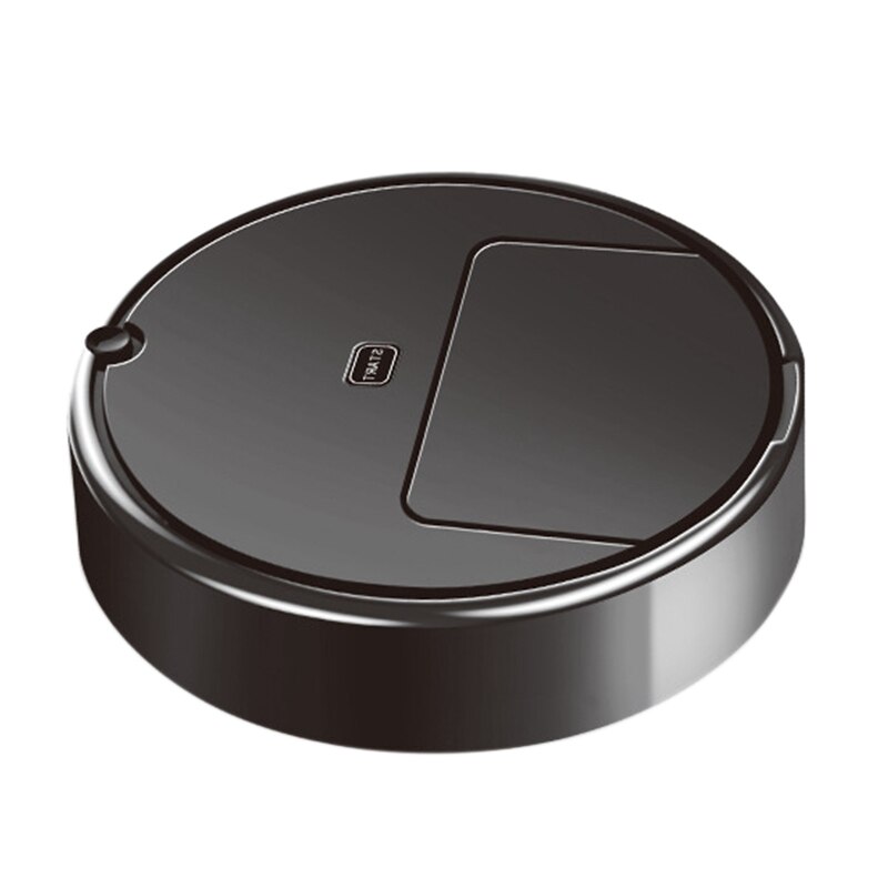 3 in 1 slimme stofzuiger thuiskantoor ing robot zuigmachine 1200pa nat-droog stofzuiger, zwart: Default Title