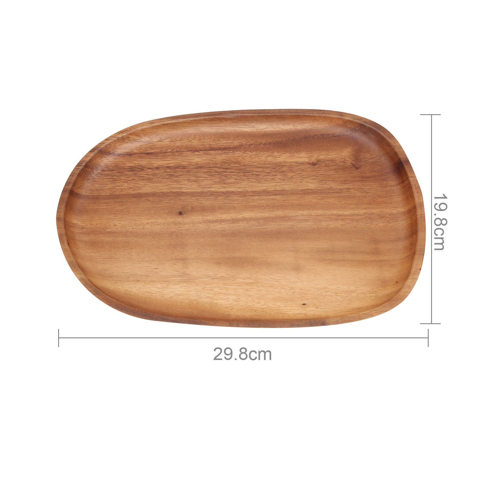 Onregelmatige Vorm Effen Natuurlijke Walnoot Hout Fruit Gerechten Schotel Koekjes Koekjes Moer Brood Snack Middag Dessert Thee Oval Lade: Type 4