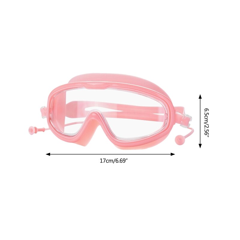 X5QF Super Big Frame Nearsighted Swim Goggles UV Protection for Beginner
