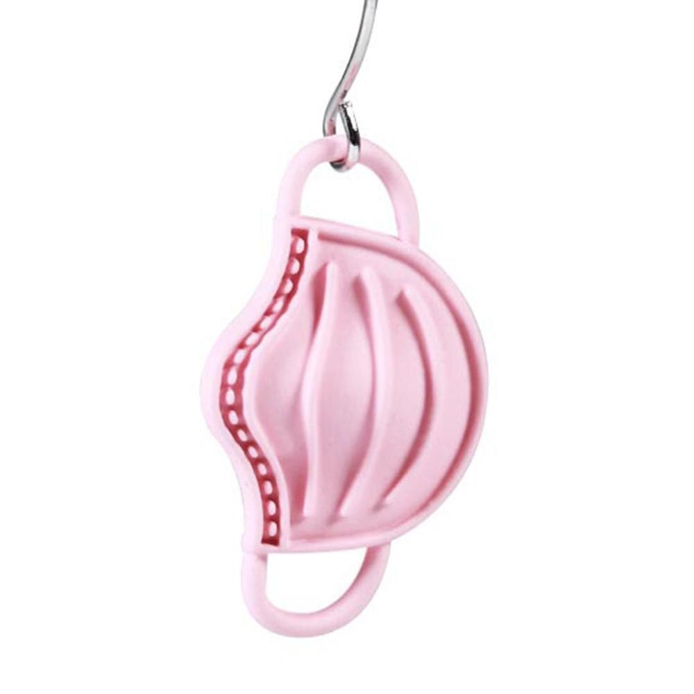 1 Pair Funny Colorful Face Mask Shape Earrings Exaggerated Irregular DIY Earrings For Women