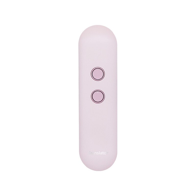 Smart Voice Translater T4 Portable Mini Multi-Language Smart Translator 42 Languages APP Portable language translator: Pink