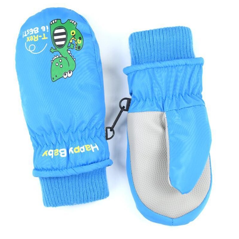 Wasserdicht Winddicht Warme freundlicher Ski Fäustlinge Finger Handschuhe freundlicher Ski Handschuhe Winter Kleinkind Schnee Handschuhe für Mädchen Jungen: Blau