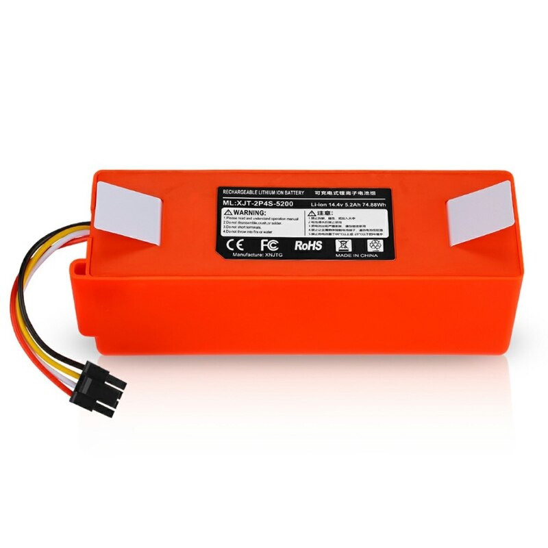 Batteri de remplacement 5200/6500 mah pour aspirateur robot xiaomi roborock, tilbehør, batteri li-ion