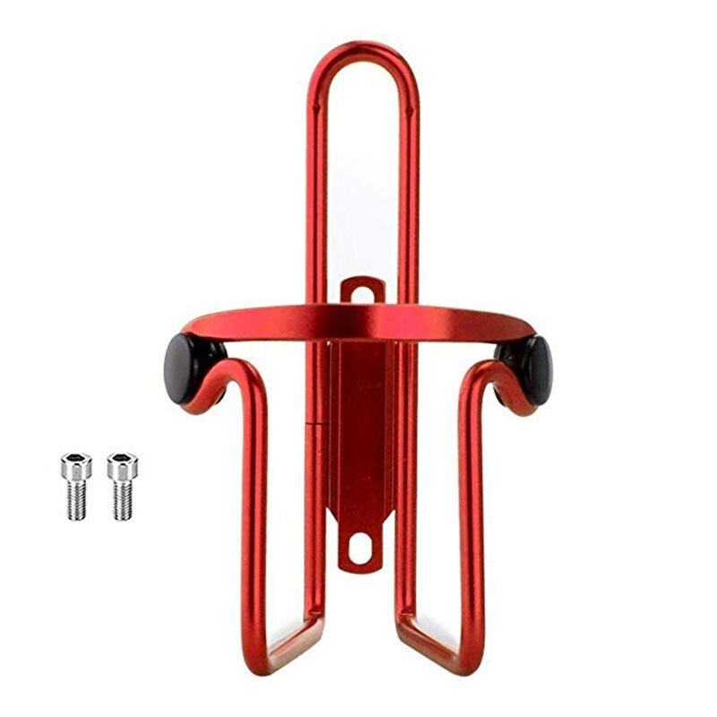 Soporte de botella de agua de bicicleta aleación de aluminio bicicleta de montaña soporte de jaula bicicleta accesorios portabotellas de agua: Red
