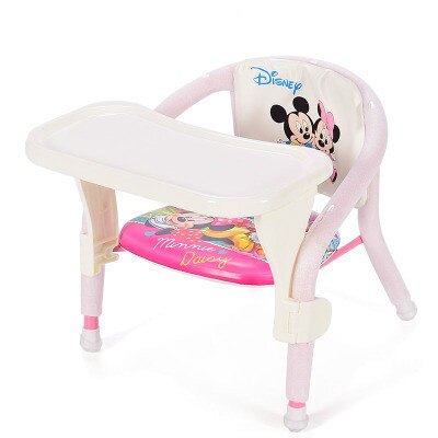 Kinderen stoel met plaat baby eten tafel Baby kruk kind eten stoel terug