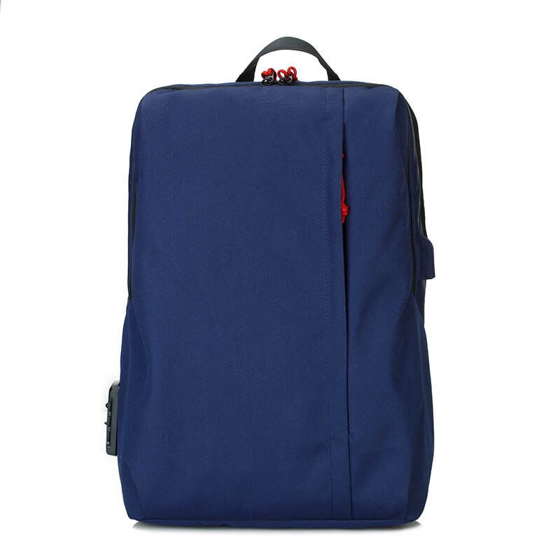 Oxford Männer Rucksack USB Ladung Geschäft Rucksack für Männer Wasserdichte Computer 15,6 Zoll Männer Tasche Rucksack Männer: Blau