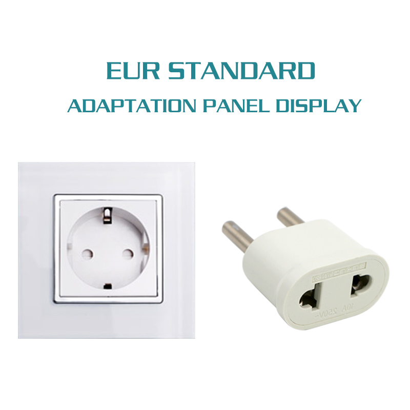 EU Adapter Plug USA to Euro Europe Travel Wall Electrical Power Charge Outlet Sockets US China to EU 2 Round Pin Plug Socket