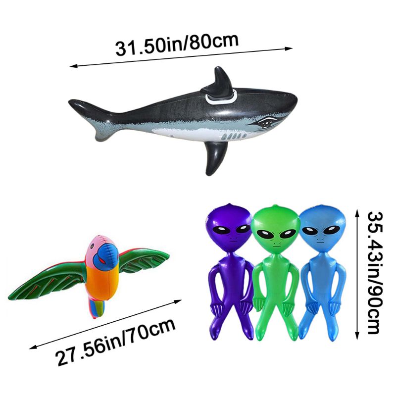 Inflatable Extraterrestrial Parrot Shark Children Outdoor Toy Halloween Props toys