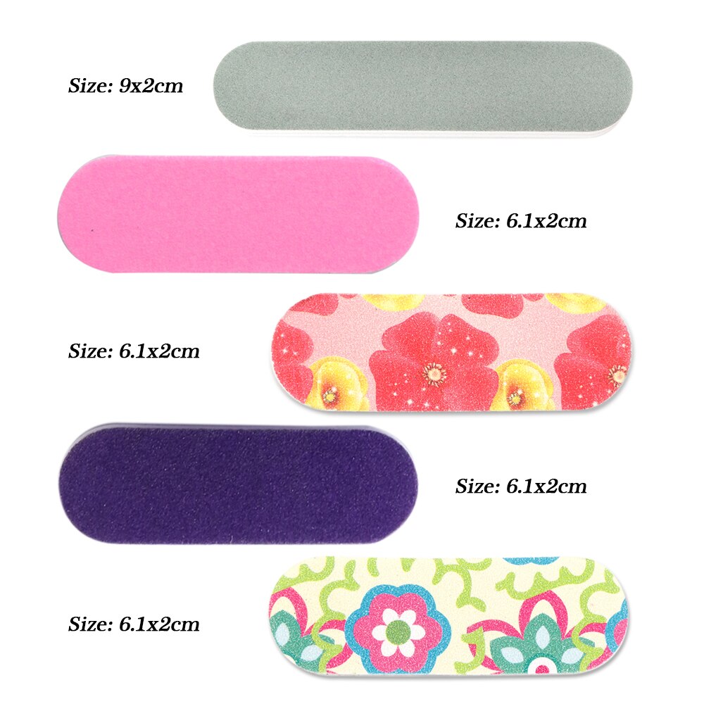 20 pçs lixa buffer bloco de unhas gel unha polonês dupla-lado pedicure suave buffer profissional diy manicure ferramentas bea22