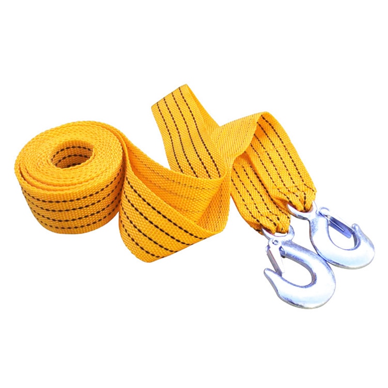 Car Tow Rope Fluorescent Yellow Tow Rope Car Safety First Aid Traction Pull Rope Various Specifications Nylon Trailer Rope