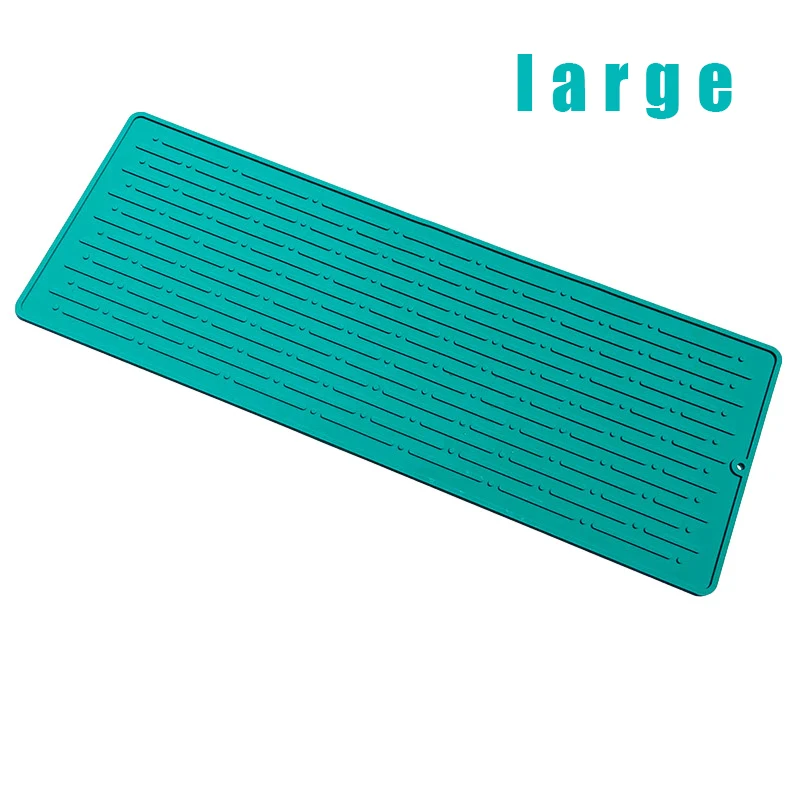 Esteira De Secagem De Prato De Silicone, Esteiras De Louça Resistentes Ao Calor, Tapete De Pia Para Cozinha, Acessórios De Mesa, Novo
