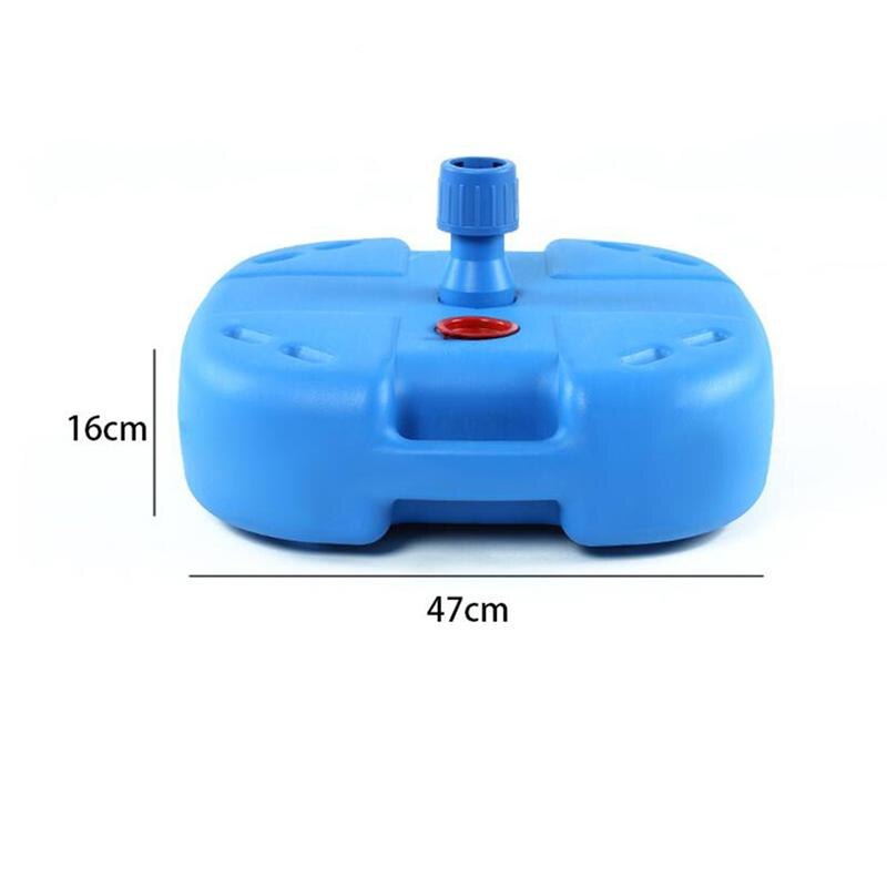 25L Thicken Outdoor Umbrella Patio Umbrella Base Sun Block Umbrella Base Garden Umbrella Stand Plastic Water Bucket (Sky-Blue)