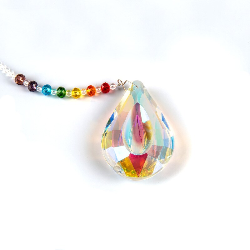 50/63/76mm Rainbow Crystal Prism Pendant Prism Hanging Pendant Crystals Window Prism Pendant Home Decor