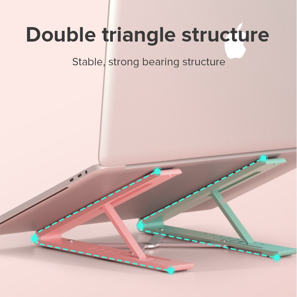 Llano Laptop Stand - 8 Adjustable Angles - Portable Notebook Holder - Cooling Riser for 11-15.6 Inch Laptops