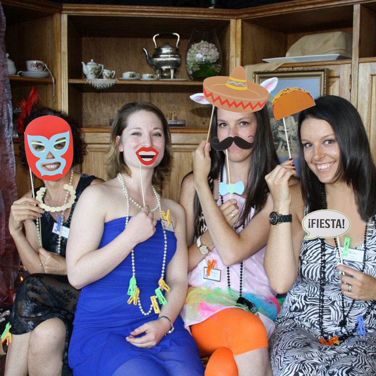 26 sztuk meksykańskie foto budka rekwizyty Selfie rekwizyty na meksykańskie wesele urodziny wieczór panieńnarty impreza tematyczna wystrój