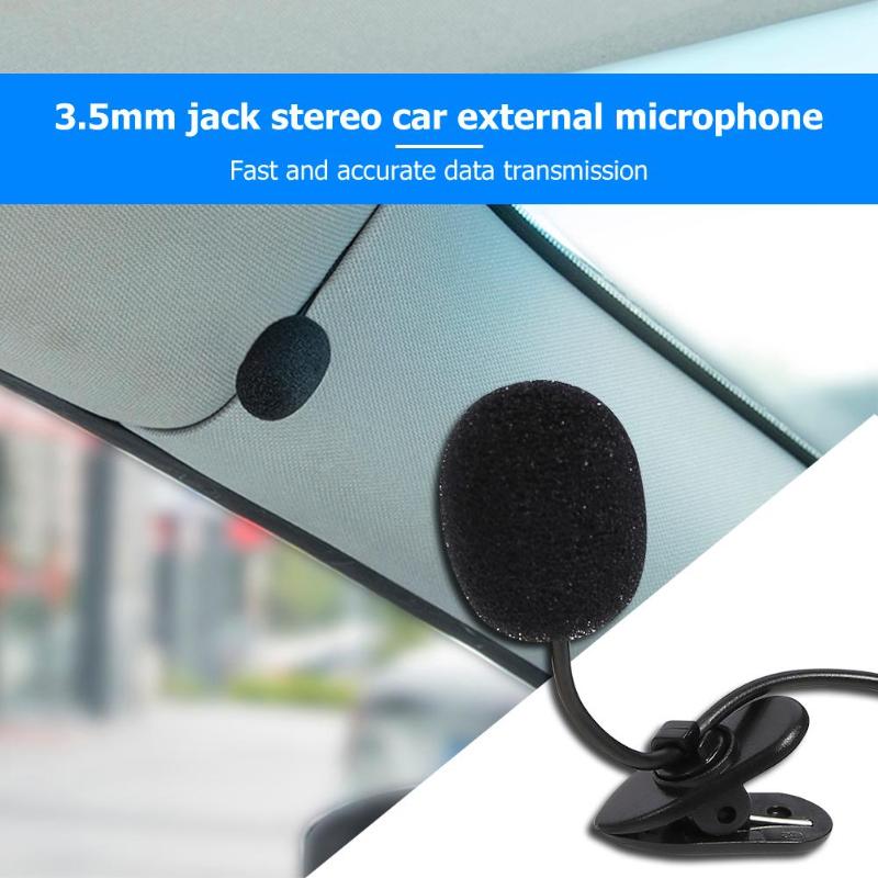 Mini micrófono externo toma Jack estéreo de 3,5mm para coche, reproductor de DVD, GPS, Radio, Audio, accesorios para automóvil