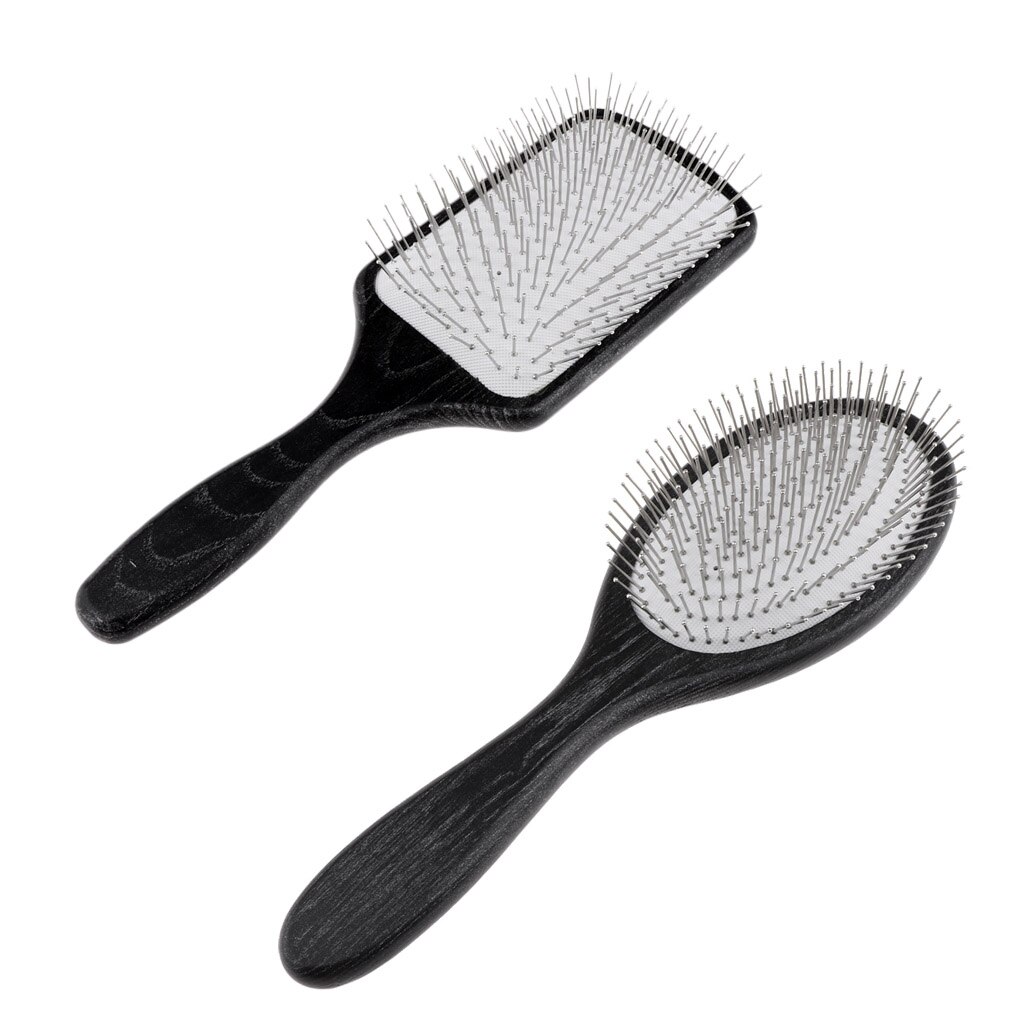Cepillo acolchado de paleta para todo tipo de pelo: pelo rizado, pelo ondulado, pelo liso, pelo mojado, pelo seco