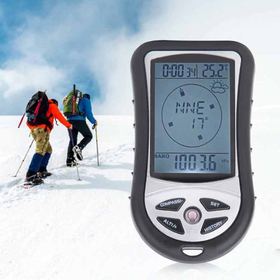 8 in 1 Handheld GPS Draagbare Multifunctionele Navigatie Ontvanger Digitale Hoogtemeter Barometer Kompas voor camping wandelen outdoor