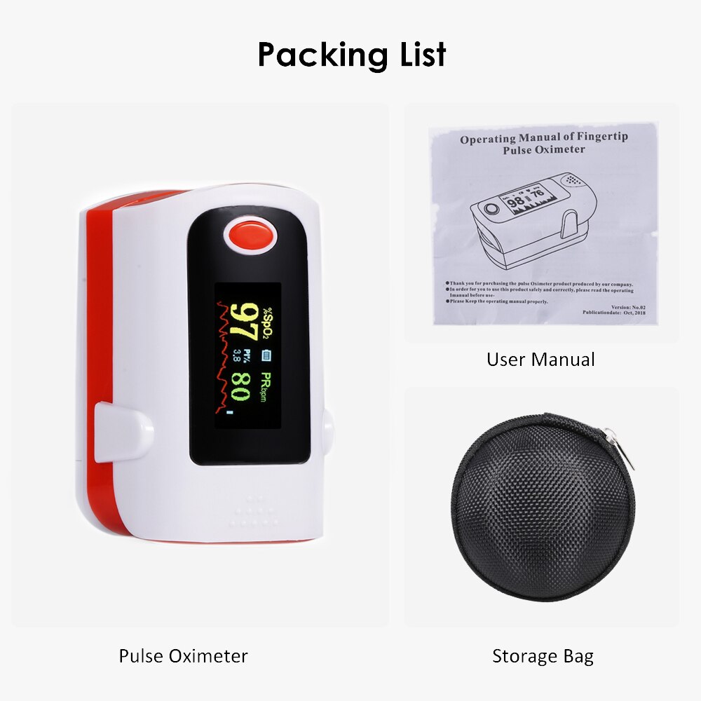Blod ilt monitor finger puls oximeter iltmætning monitor oximeter pulsmåler uden batteri hurtigt