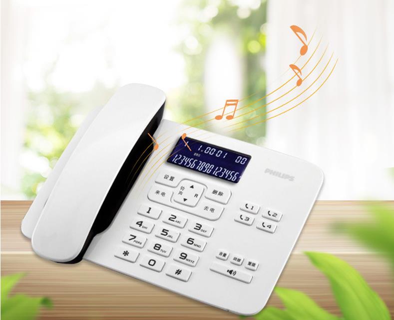 Teléfono de negocios, teléfono fijo familiar, manos libres, identificador de llamada con retroiluminación, Dial manos libres, para casa, oficina y Hotel