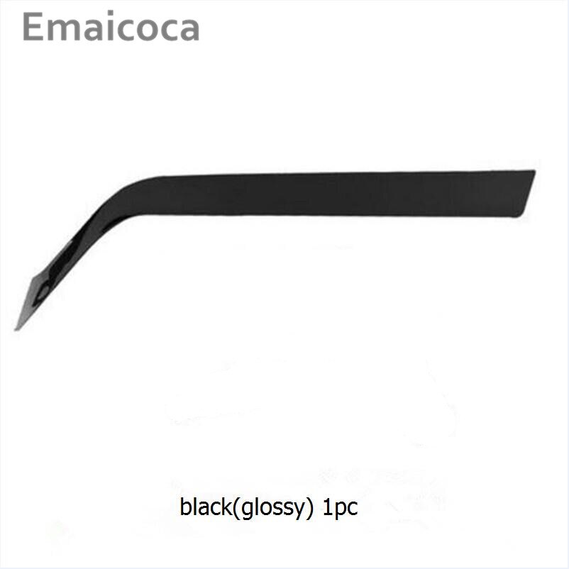 Juego de 2 unidades de decoración para el coche, guantera con decoración, funda adhesiva para Kia K2 Rio , accesorios para el coche,: black glossy 1pc