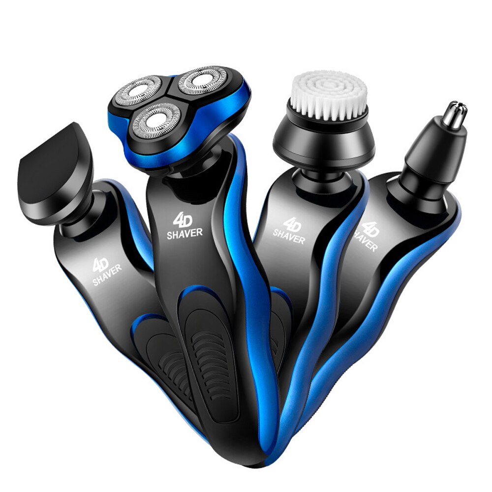 Electric Shaver 3 in 1 Razor Rechargeable Electric Beard Trimmer Shaving Machine For Men Beard Razor Wet-Dry Dual Use Washable