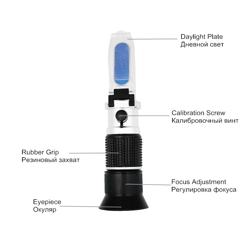 Handheld 0-90% Brix Refractometer for sugar content fruit juice liquids tester accuracy Brix instrument with retail box 22% off