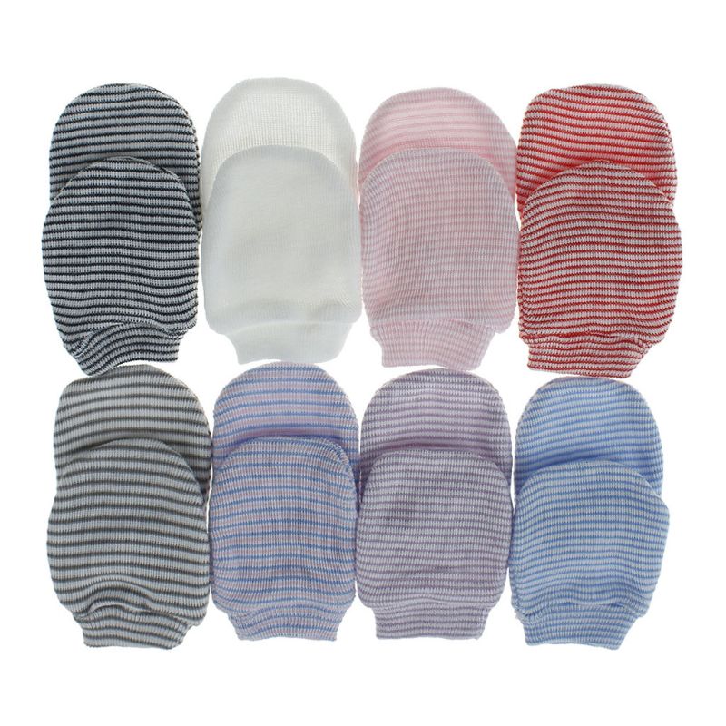 Bébé Anti rayures gants -né Protection visage doux Kinting Scratch mitaines F3ME