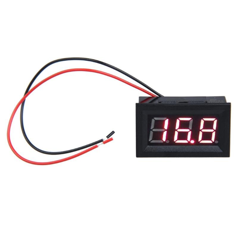 DC3.2-30V 0.56 Inch Auto Mini Digitale LCD Voltmeter met Twee-draad Automobiel Voltmeter Amperemeter 0.1 Nauwkeurigheid Auto Accessaries