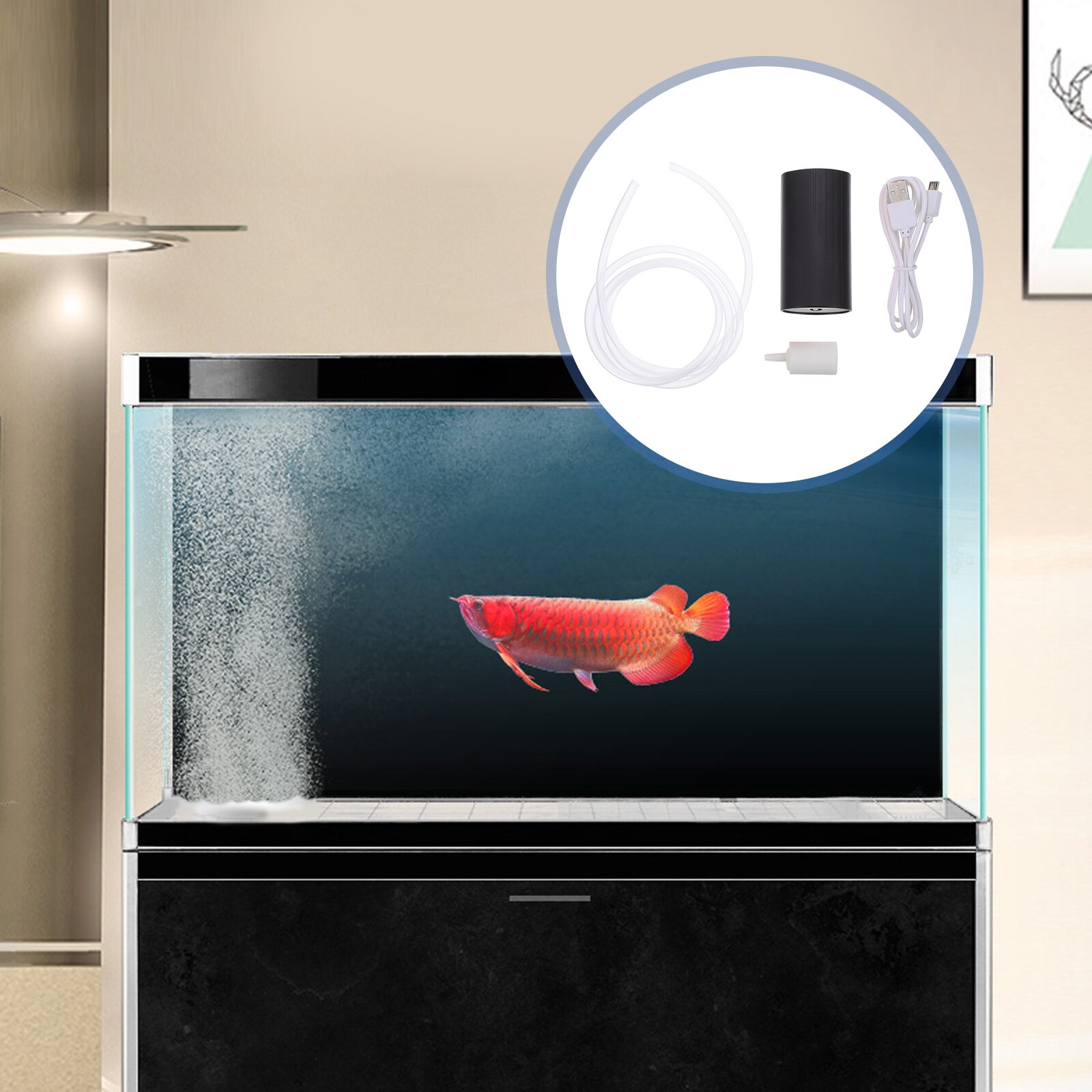 1 Set Pump Oxygen Pump Oxygen Adding Pump Mini Oxygen Pump USB Oxygen Pumps for Home