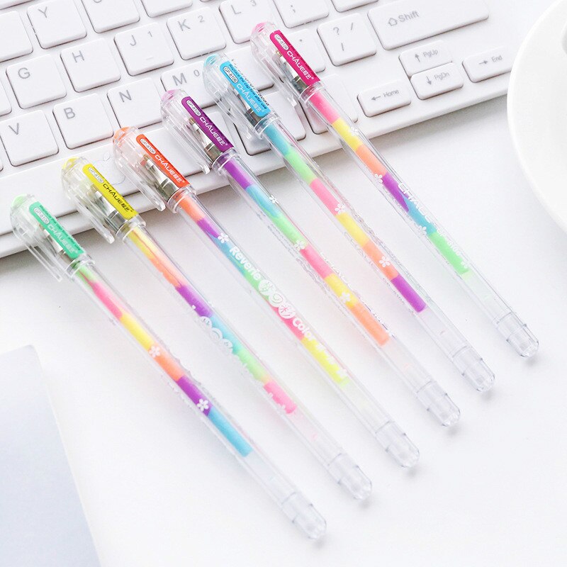 6 In 1 1pcs Giallo Penna Gouache Penna Della Giochi Di Disegno Libro Da Colorare Libro Libro di Doodle Penna Pittura Tavolo da disegno Per Bambini Giocattoli Di Compleanno regalo: b 1piece