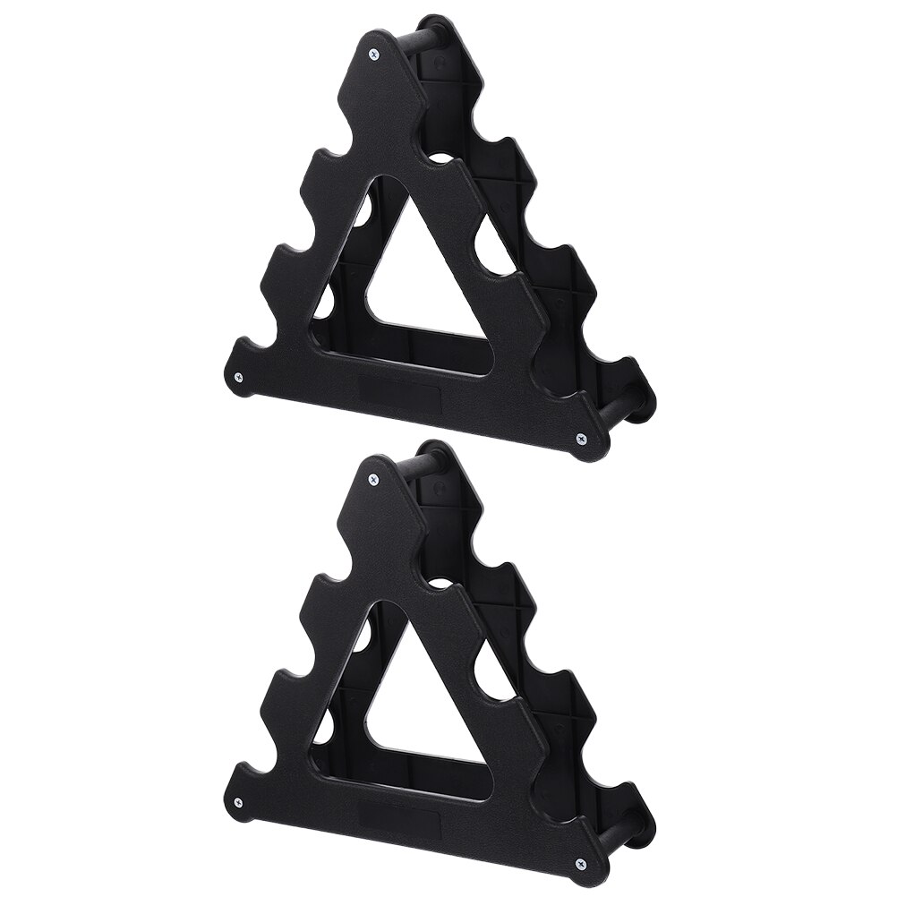 2pcs Hand Weights Rack Triangle Dumbbell Holder Storage Racks for Home Gym: Default Title