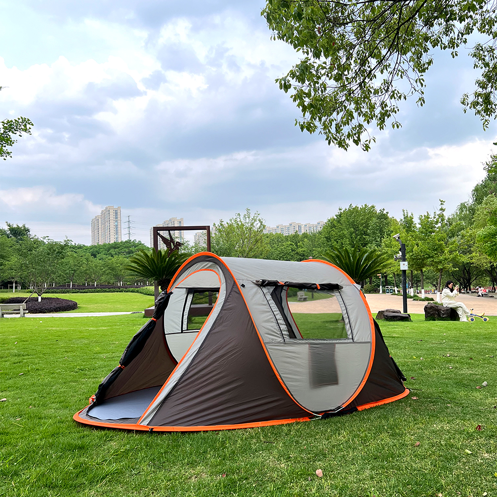Una tienda para 3-4 personas, tienda de campaña, tienda familiar, tienda de viaje, impermeable y protección solar, adecuada para acampar y hacer senderismo.