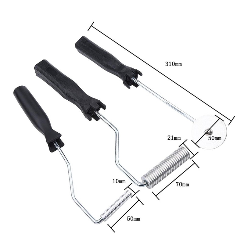 3 stücke Fiberglas Rolle Bausatz blasiert Paddel Werkzeug Laminieren Rolle Bausatz für FRP bilden