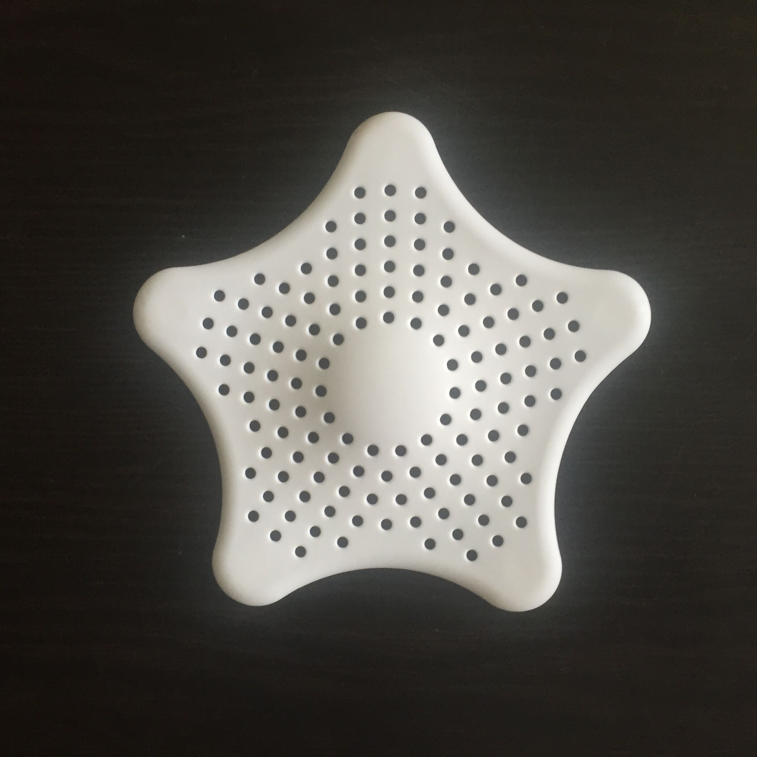 Siliconen Afvoer Haar Catcher, Gootsteen Zeef Badkamer Douche Sink Stopper Putdeksel Haar Val, Filter Voor Keuken: WHITE