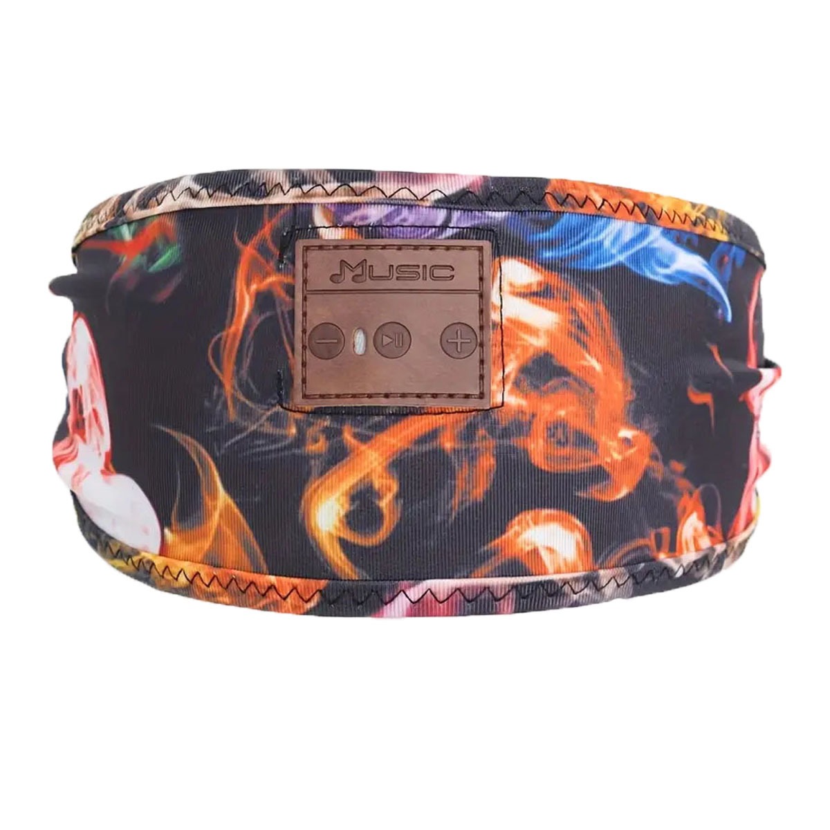 Bluetooth-Compatible Music Headband Wireless Headphone Headband for Sports Yoga Running Stereo Earphone Sleep Headset Headscarf: WHITE