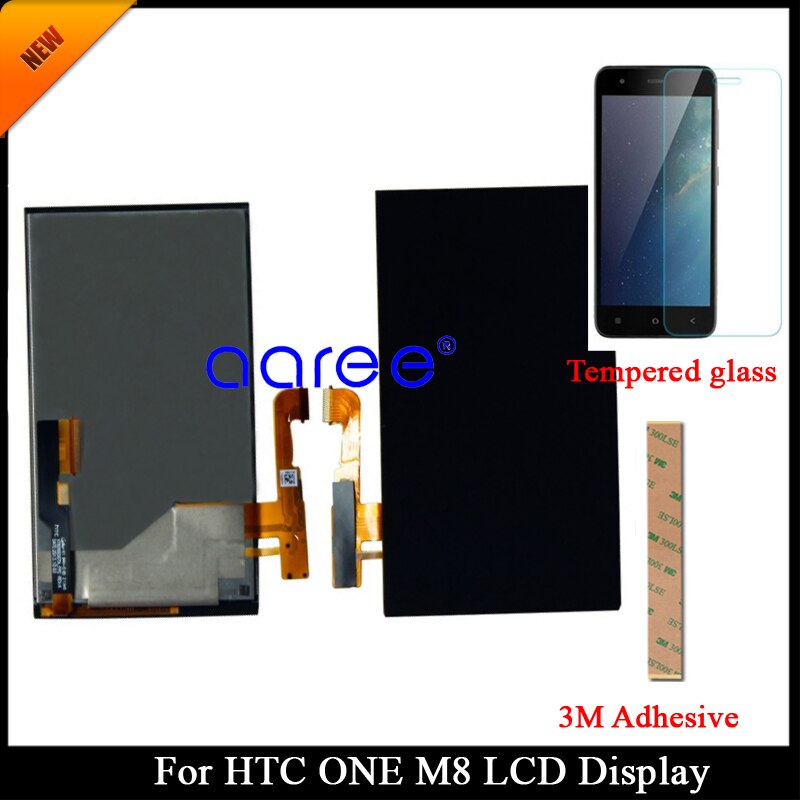 100%  geteste garantieklasse aaa voor htc one  m8 lcd-scherm voor htc one  m8 lcd-scherm touch digitizer-assemblage