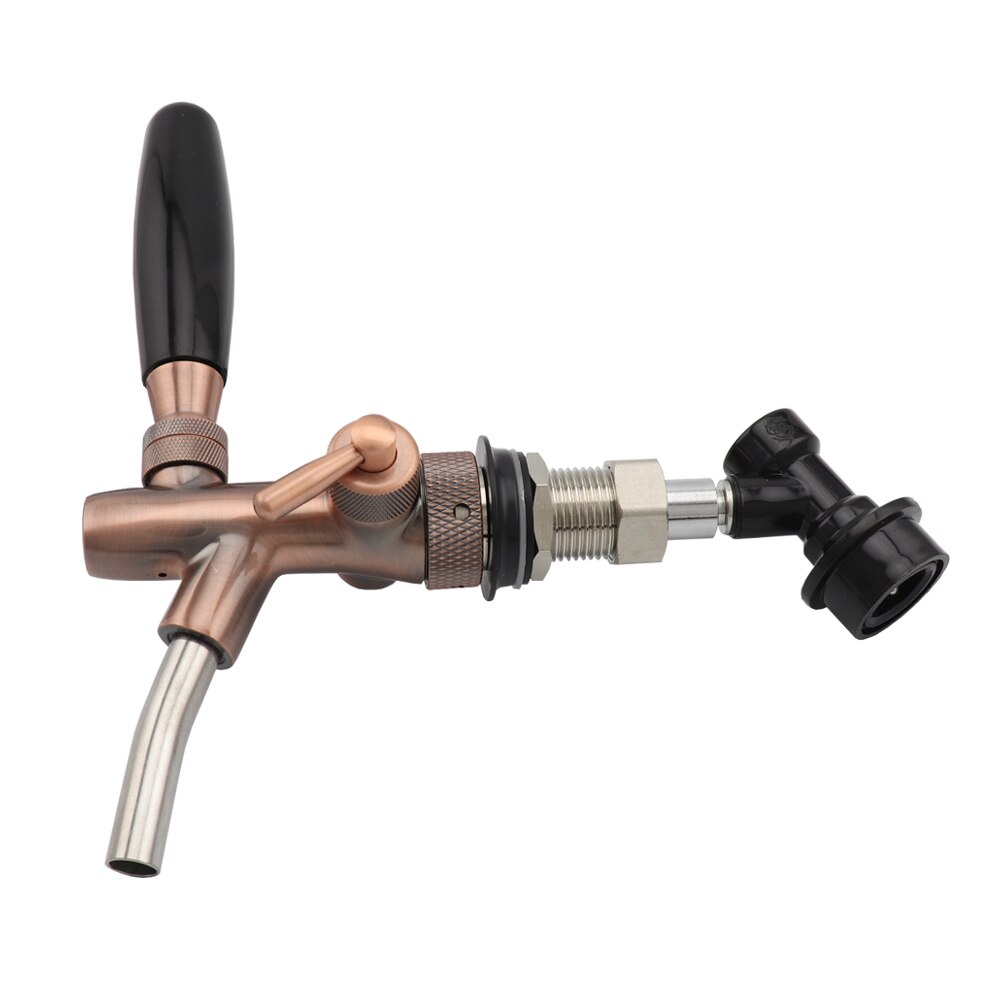 Bronze Beer Dispenser Tap Draft Beer Faucet With Short Shank Ball Lock Liquid Disconnect for Homebrew Corny Keg: Type 1