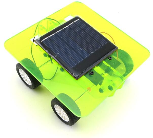 Mini motor solenergi legetøj bil diy bil pædagogisk legetøj samlet model videnskab og teknologi lille produktion: 4