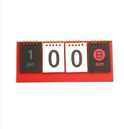 365 D jour calendrier Table calendrier anniversaire planificateur étude compteur mariage: red