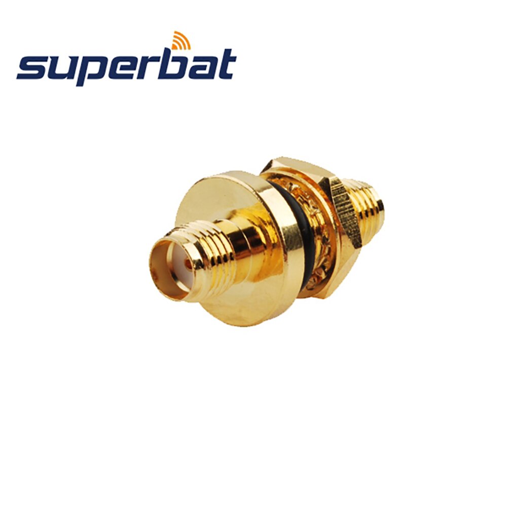 Superbat 5 pcs SMA adapter SMA Female Jack to SMA Jack bulkhead o-ring straight Connector