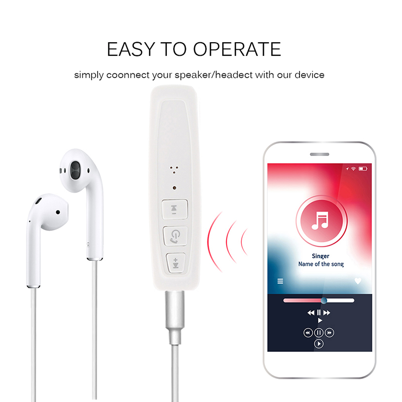 Kit de adaptador y receptor de Audio Aux, jack Universal de 3,5mm con Bluetooth, manos libres para el automóvil, receptor de música, compatible con tarjeta SD TF, AUX y Bluetooth
