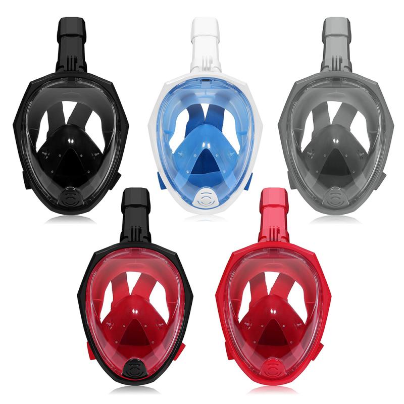 Duikbril Onderwater Scuba Anti Fog Volledige Gezicht Duikbril Snorkelen Set Met Anti-Slip Ring Snorkel # Ed