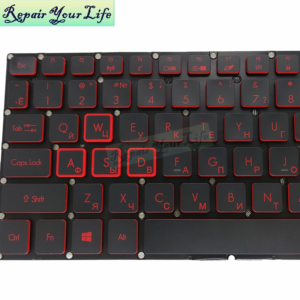 RU Backlit keyboard for Acer Nitro 5 AN515 51 52 31 AN515-53 AN515-41 42 Russian black replacement keyboards LG5P A52BRL