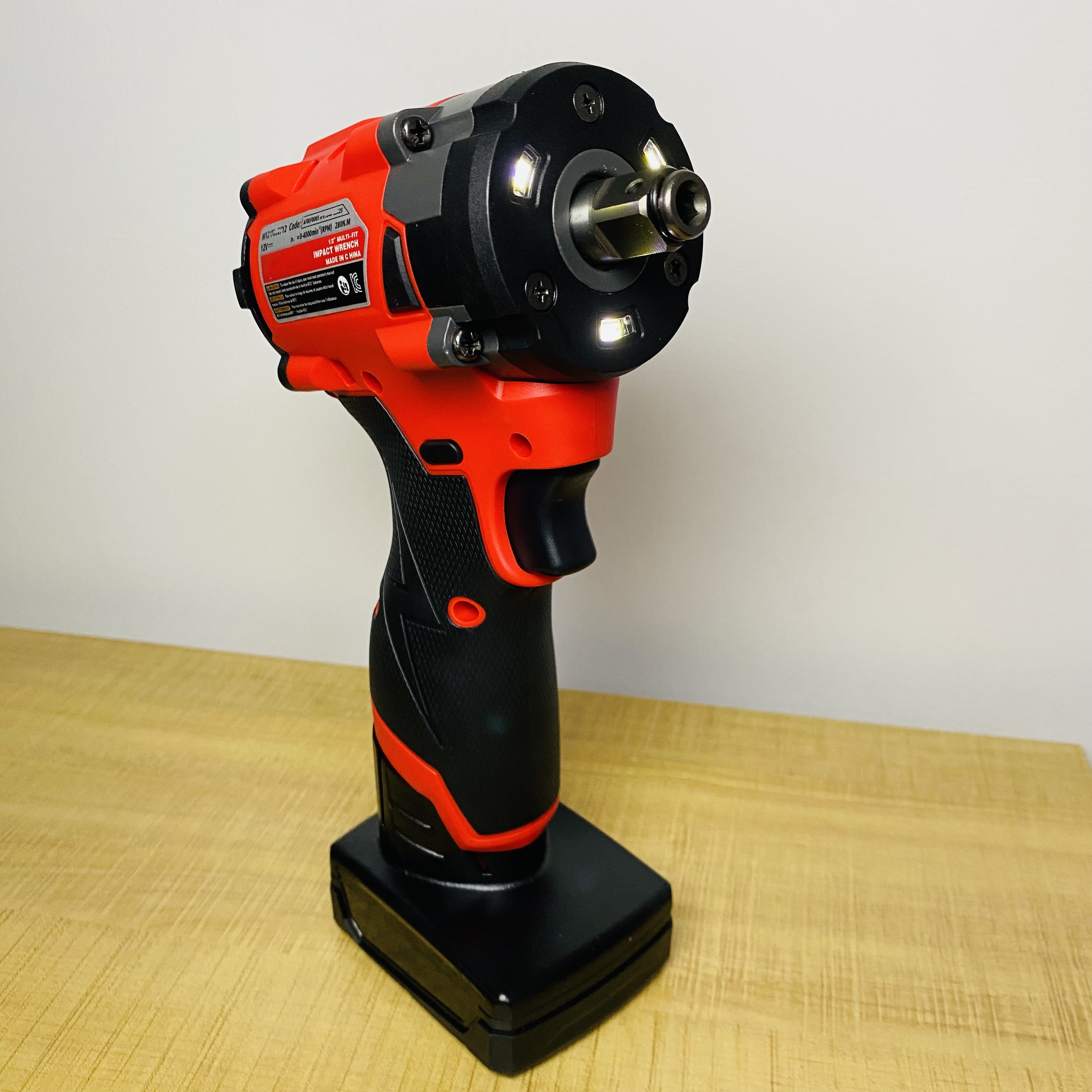 Milwaukee 12v akku-schraubenschlüssel, kleiner elektrischer schraubenschlüssel, bürstenloser 1/2 "-akku-schraubenschlüssel, schraubendreher, schlagbohrmaschine, wiederaufladbare elektrowerkzeuge