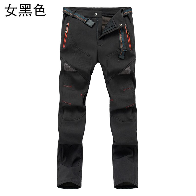 Hiver Solft Shell pantalon hommes Ski pantalon hommes Ski pantalon imperméable neige pantalon épaissir polaire randonnée pantalon Snowboard pantalon: 04 / XXL